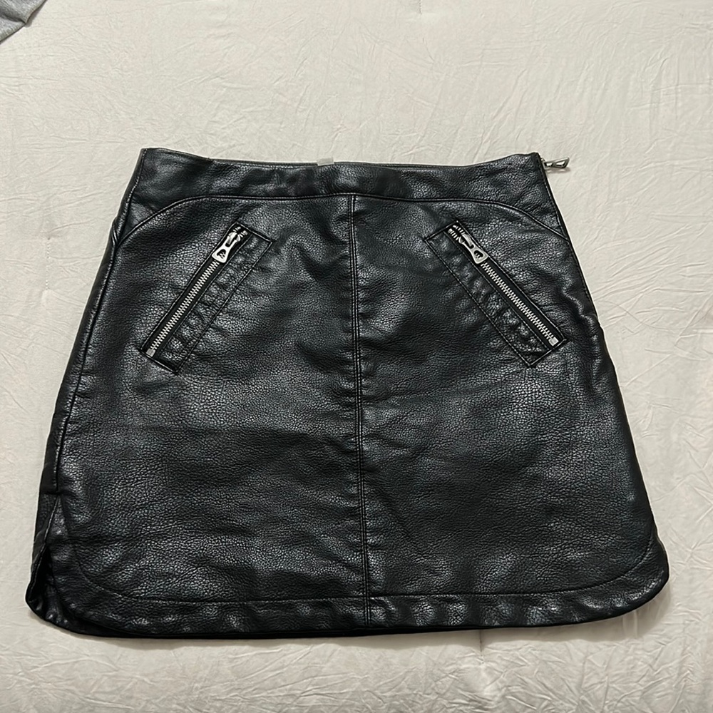 Leather Mini Skirt
